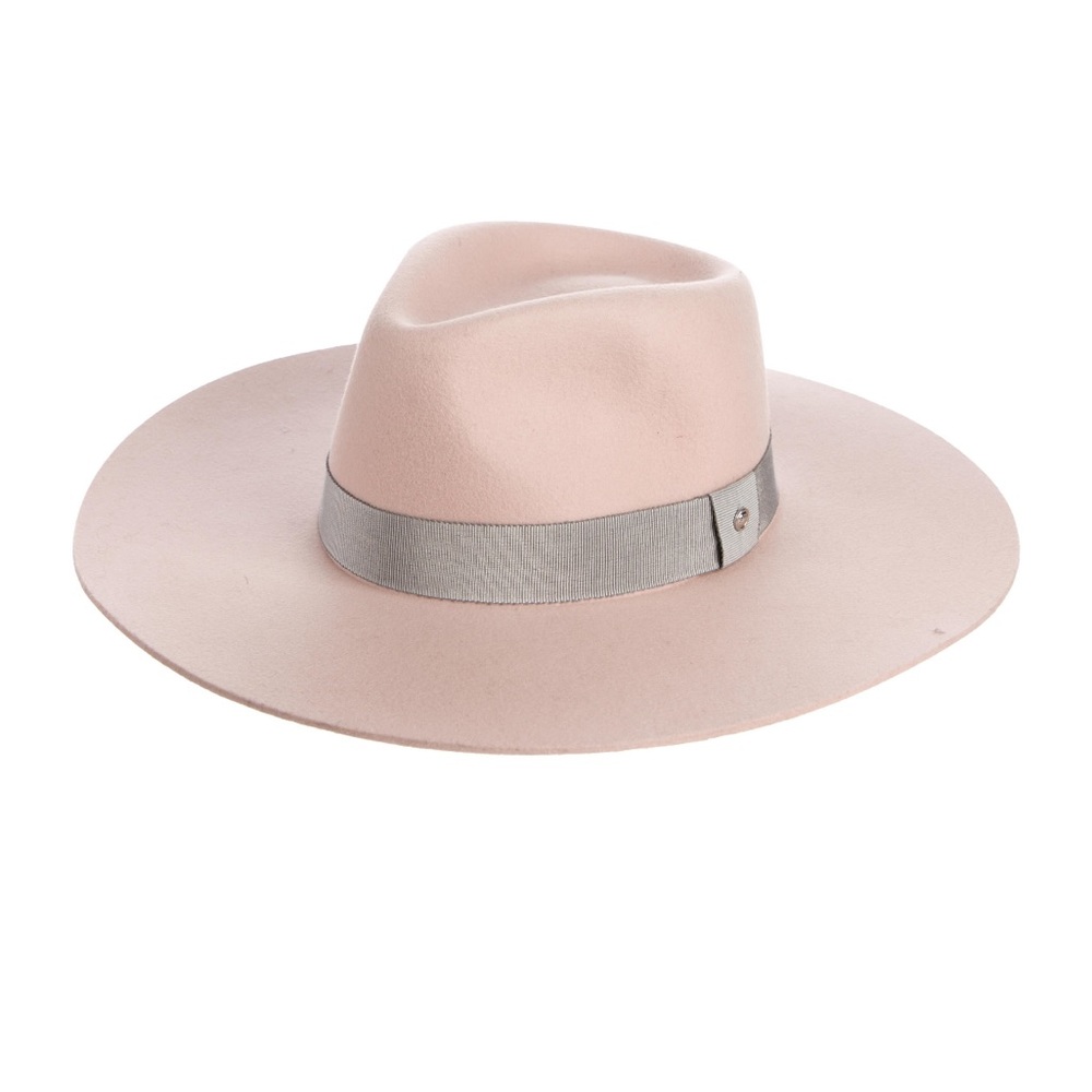Rag & Bone Pink Wool Fedora Hat EUC